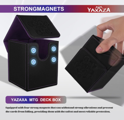 MTG Deck Box with Commander Display Window, Card Deck Box Fits 100+ Double Sleev - Image 4