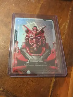 Gundam Card Game Red Gundam Resource C+ R-013 - Image 1