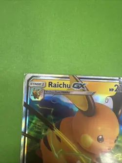 Pokemon Card - Raichu GX Hidden Fates 20/68 Ultra Rare- LP Academy Version - Image 2