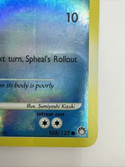 Spheal 102/123 Mysterious Treasures Reverse Holo Common Pokemon Card - Image 5