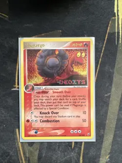 Pokemon TCG Magcargo EX Deoxys 20/107 Reverse Holo Rare Card - Image 1