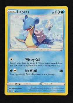 LAPRAS *Promo* (NM/LP) - 2022 McDonald's Promo 06/15 - Pokemon Trading Card Game - Image 1
