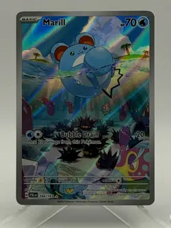 PERFECT CONDITION Pokemon Marill Paldea Evolved Holo Rare 204/193 Basic Card - Image 2