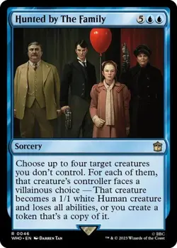 Hunted by The Family NM Doctor Who MTG Magic The Gathering Blue English Card - Image 1