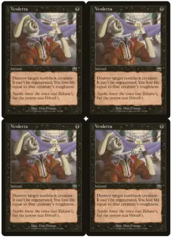 MTG Vendetta x4 Mercadian Masques Common NM/LP Playset - Image 1