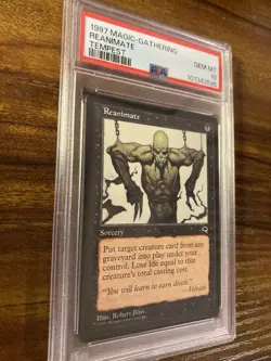 MTG✨REANIMATE✨Tempest PSA 10 GEM MINT Uncommon SORCERY 1997 R. Bliss Art POP 4 ! - Image 3
