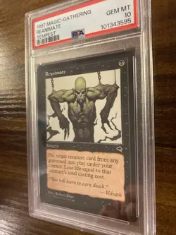 MTG✨REANIMATE✨Tempest PSA 10 GEM MINT Uncommon SORCERY 1997 R. Bliss Art POP 4 ! - Image 4