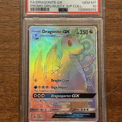 2018 Pokemon Dragon Majesty Dragonite GX Hyper Rainbow Promo Card SM156 PSA 10 - Image 4