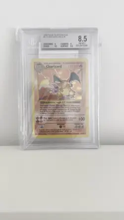 1999 Pokemon Base Set Shadowless #4 Charizard Holo Rare BGS 8.5 NM-MT+ - Image 2
