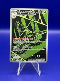 Team Rocket’s Spidops Illustration Rare 187/182 Pokemon Destined Rivals NM - Image 1