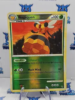 Vespiquen - 23/90 - Reverse Holo Pokemon HGSS - Undaunted - LP - Image 1