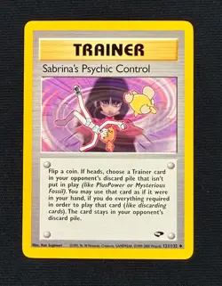 SABRINA'S PSYCHIC CONTROL (NM/LP) - Gym Challenge 121/132 - Pokemon TCG - Image 1
