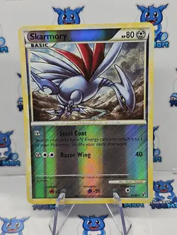 Skarmory - 21/90 - Reverse Holo Pokemon HGSS - Undaunted MP - Image 1