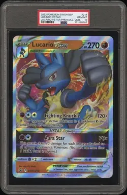 PSA 10 - 2022 Pokemon LUCARIO VSTAR Jumbo Black Star Promo #214 (0602) - Image 1