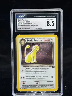 Dark Persian Holo 17 2000 Black Star Promo Nintendo Magazine Pokemon CGC 8.5🐈‍⬛ - Image 1