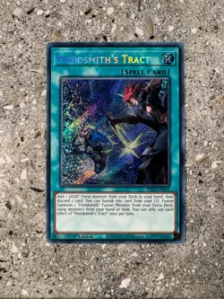 Yugioh TCG Fiendsmith's Tract INFO-EN061 Secret Rare 1st Edition NM-M - Image 1