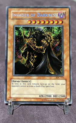 Invader of Darkness IOC-111 Yu-Gi-Oh! TCG Secret Rare Unlimited Vintage VLP - Image 1