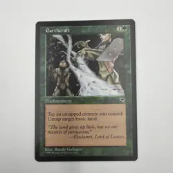 MTG Earthcraft Tempest NM Regular Rare Magic The Gathering Card - Image 2