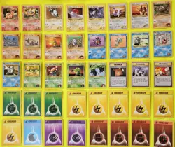VINTAGE POKEMON GYM HEREOS CARDS COLLECTION (( 40 CARDS )) A - Image 1