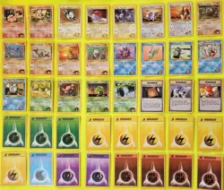 VINTAGE POKEMON GYM HEREOS CARDS COLLECTION (( 40 CARDS )) A - Image 2