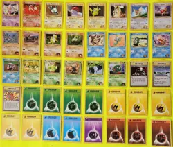 VINTAGE POKEMON GYM HEREOS CARDS COLLECTION (( 40 CARDS )) C - Image 1