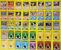 VINTAGE POKEMON GYM HEREOS CARDS COLLECTION (( 40 CARDS )) C - Image 2