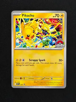 Pokemon Pikachu TCG SVP en 225 World Championships 2025 Black Star Promo Card - Image 1