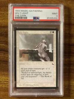 MTG✨HOLY LIGHT✨The Dark PSA 9 MINT Common INSTANT 1994 Drew Tucker Art LOW POP ! - Image 1