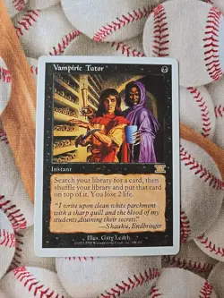 Magic the Gathering Vampiric Tutor Visions Black Instant Card 6th Edition - Image 1