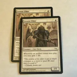 Leonin Elder x2 Mirrodin NM Condition see front and back pics. - Image 1
