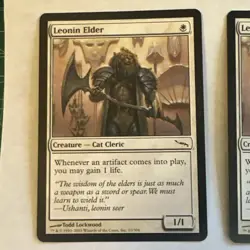 Leonin Elder x2 Mirrodin NM Condition see front and back pics. - Image 2