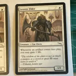 Leonin Elder x2 Mirrodin NM Condition see front and back pics. - Image 3
