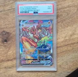 Pokemon Blaziken VMAX Alternate Art Secret Rare Rapid Strike 201/198 Holo PSA - Image 1