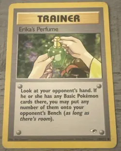 Trainer Erika's Perfume 110/132 Gym Heroes Regular 1999 WOTC Pokemon TCG VLP - Image 1
