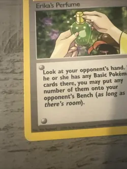 Trainer Erika's Perfume 110/132 Gym Heroes Regular 1999 WOTC Pokemon TCG VLP - Image 2
