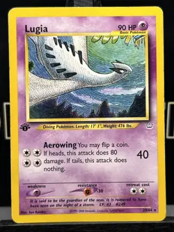 Lugia - 20/64 - Pokemon Neo Revelation 1st Edition Rare Card WOTC Regular LP - Image 3