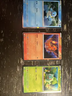 Bulbasaur Charmander Squirtle Pokemon Cards Cosmos Promo Set 046 047 048 (121) - Image 1