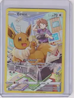Eevee TG11/TG30 Holo Brilliant Stars Trainer Gallery Pokemon MP - Image 1