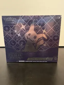 Pokemon Scarlet & Violet Paldean Fates Elite Trainer Box Mimikyu English 2024 - Image 1