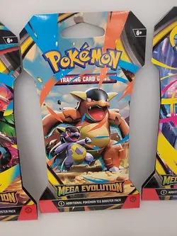 Mega Evolution Pokemon Booster Pack Art Sets - Lot of 8 Sealed Packs - Image 3