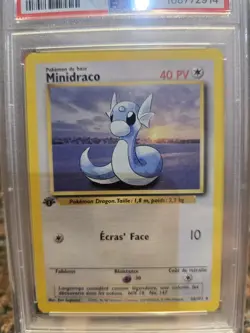 PSA 10 Minidraco Dratini 26 French Base 1st Edition 1999 Pokemon 74984162 - Image 2