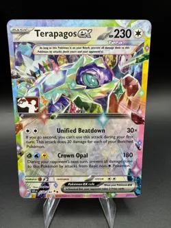 Terapagos EX 128/142 Pokemon Play! Prize Pack Series 7 Stamped Pack Fresh - NM - Image 1