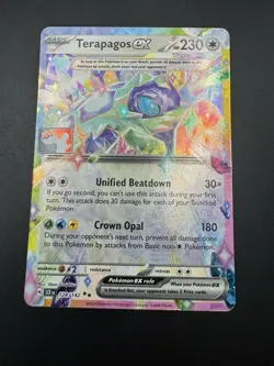 Terapagos EX 128/142 Pokemon Play! Prize Pack Series 7 Stamped Pack Fresh - NM - Image 4