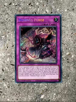 Yugioh TCG Dominus Purge INFO-EN078 Secret Rare 1st Edition NM-M - Image 1