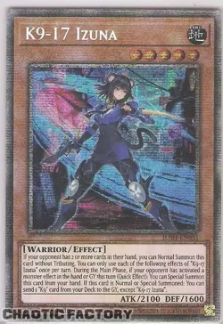 YUGIOH JUSH-EN031 K9-17 Izuna Starlight Rare 1st Edition NM - Image 1