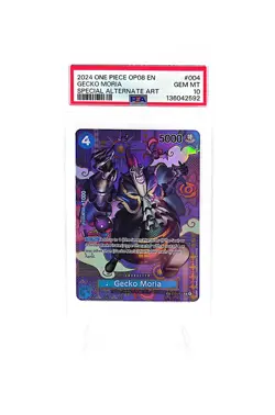 One Piece TCG Gecko Moria SP Alternative Art OP08 ST03-004 PSA 10 Eng - Image 1