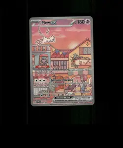 FAN-ART READ DESCRIPTION BELOW HOLO MEW Card MEW Pokemon Card p1 - Image 1