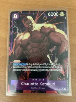 2025 One Piece A Fist of Divine Speed Charlotte Katakuri Alt Art Card OP11-067 - Image 1