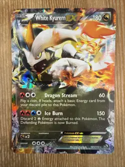 White Kyurem EX Legendary Treasures 101/113 - Pokemon Card - DMG - Image 1