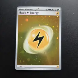 Pokemon Card - Basic Lightening Energy HD Cosmos Holo SVE 004 S&V 151 SWIRL NM - Image 1